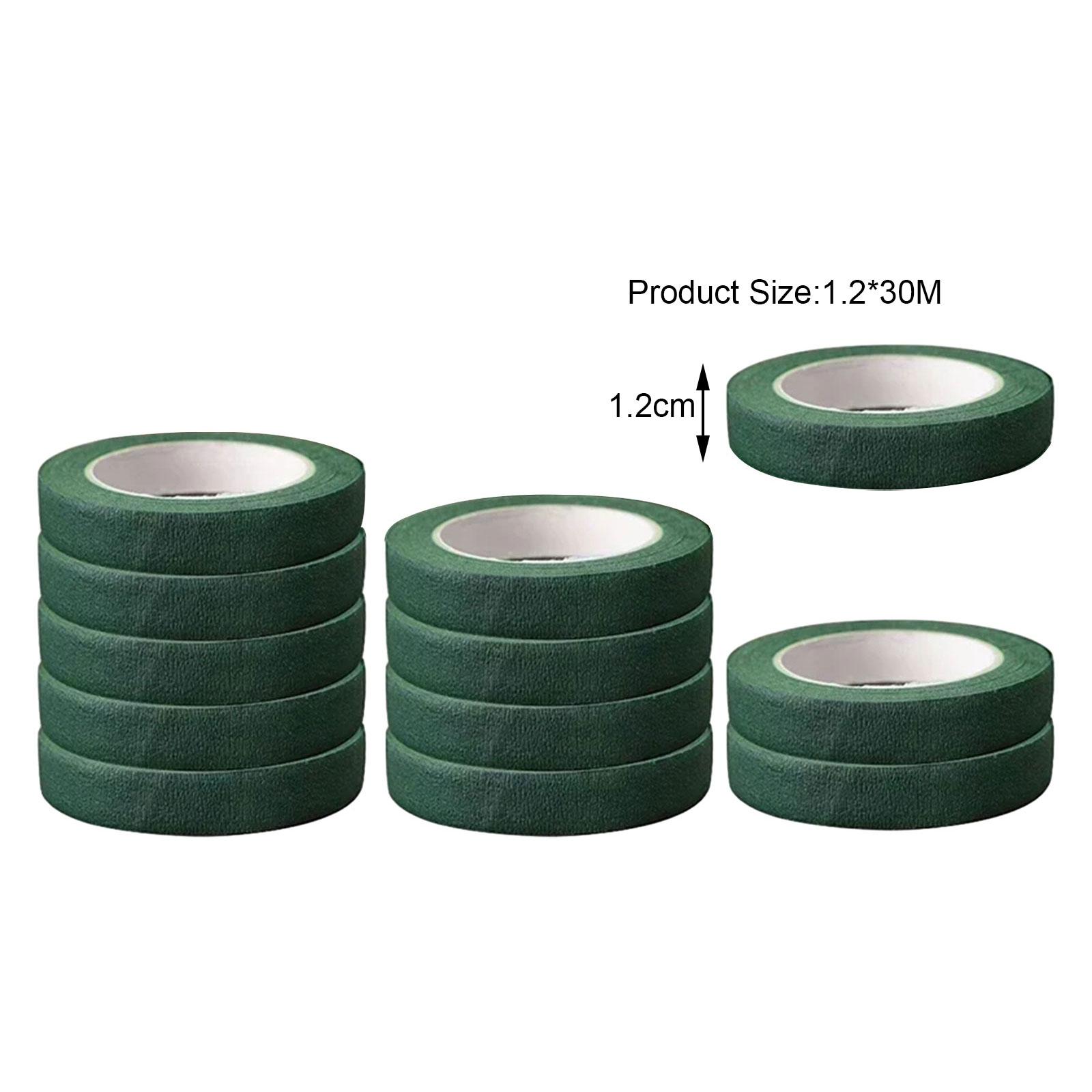 Floral Tape Green - 12 Rolls Floral Tapes, Dark Green