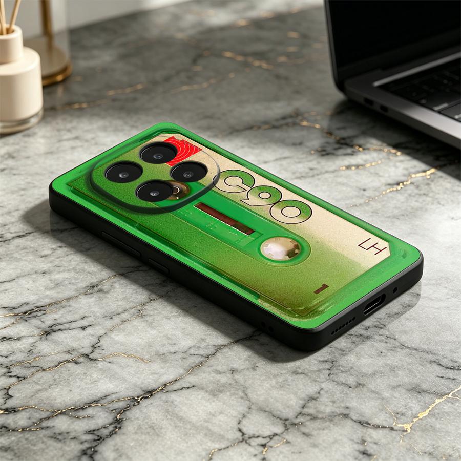 Green Cassette Tape Case for X - огляд і ціна Floral Tape Green