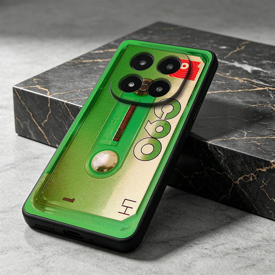 Green Cassette Tape Case for X - огляд і ціна Floral Tape Green