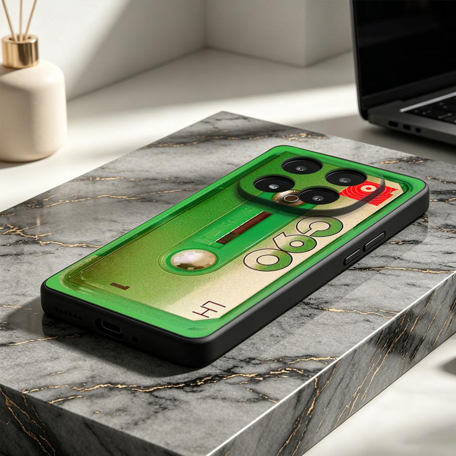 Green Cassette Tape Case for X - огляд і ціна Floral Tape Green