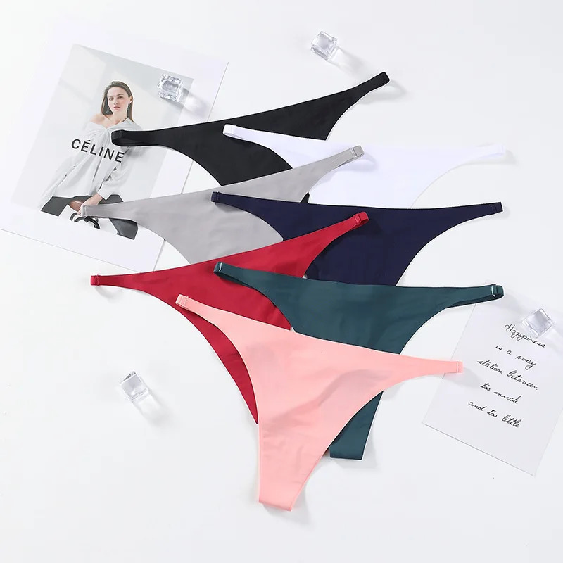1-4pcs Seamless Panties Ice Si - огляд і ціна Ribbon Wired Satin
