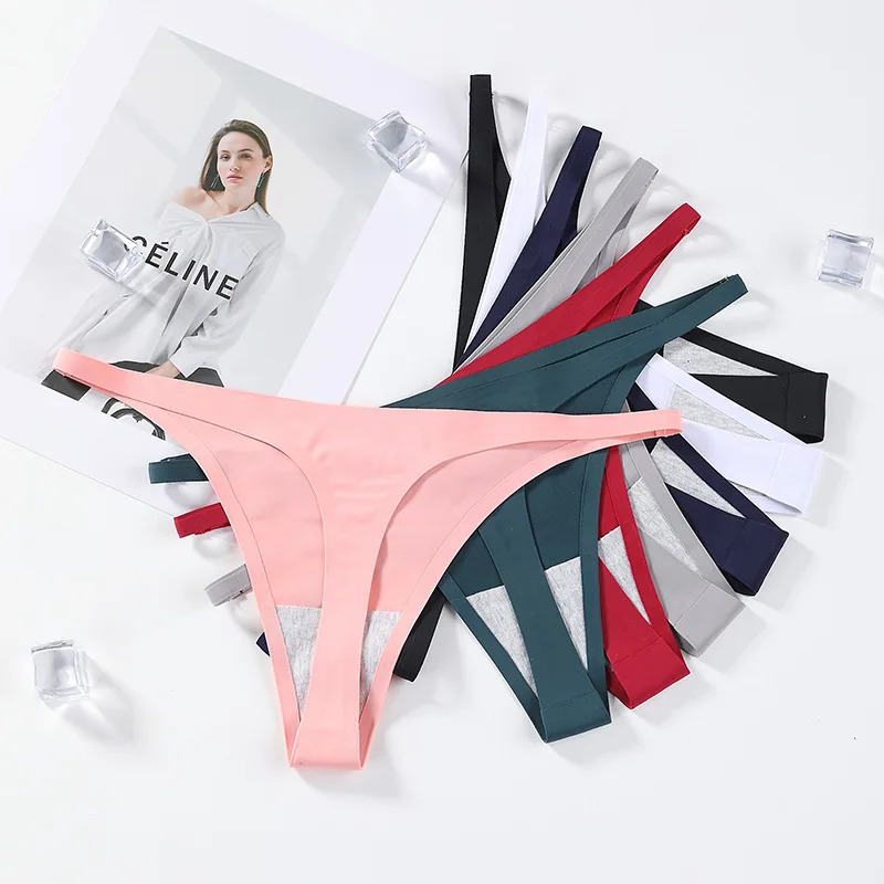 1-4pcs Seamless Panties Ice Si - огляд і ціна Ribbon Wired Satin