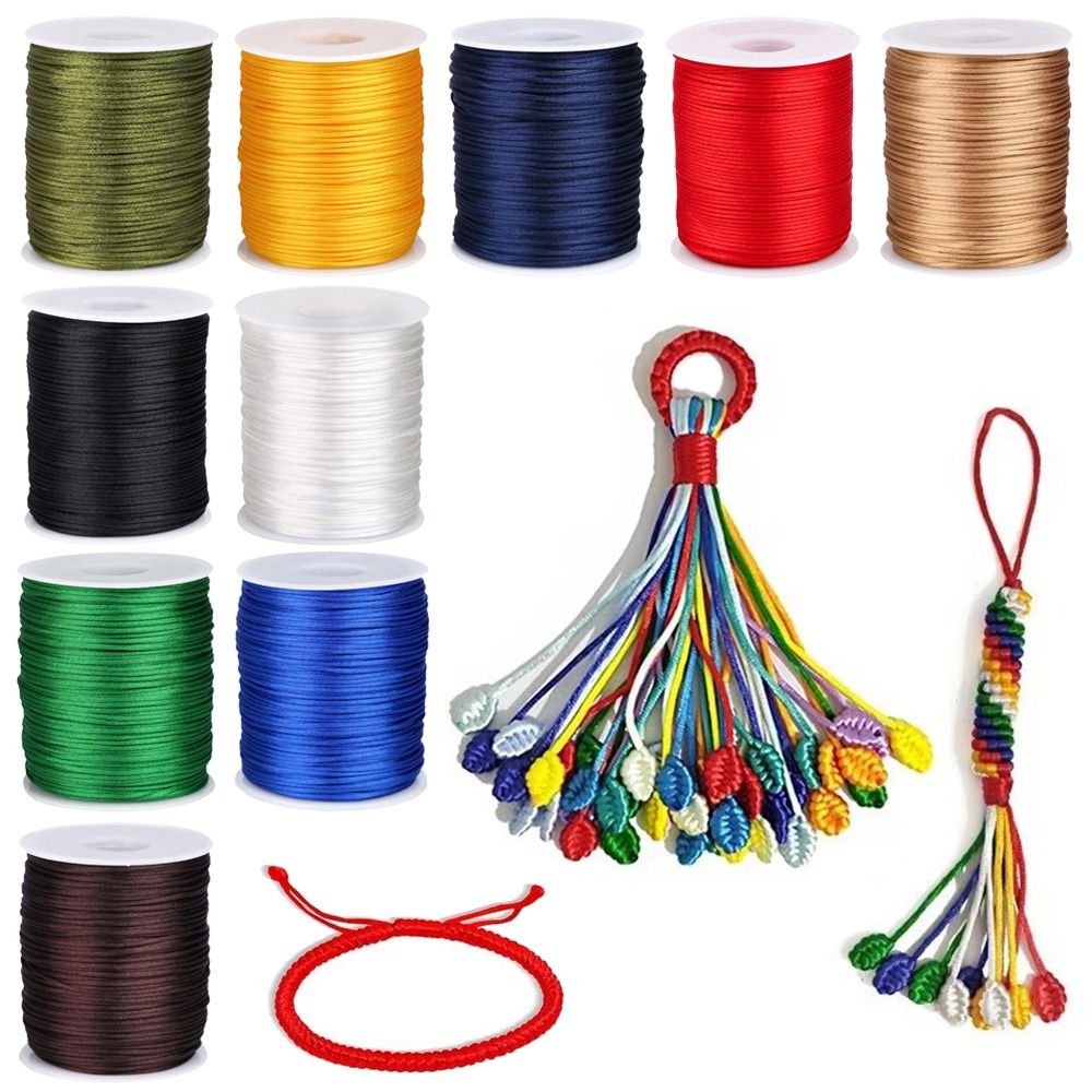 New 1.5mm Satin Cord 100M Soli - огляд і ціна Ribbon Wired Satin