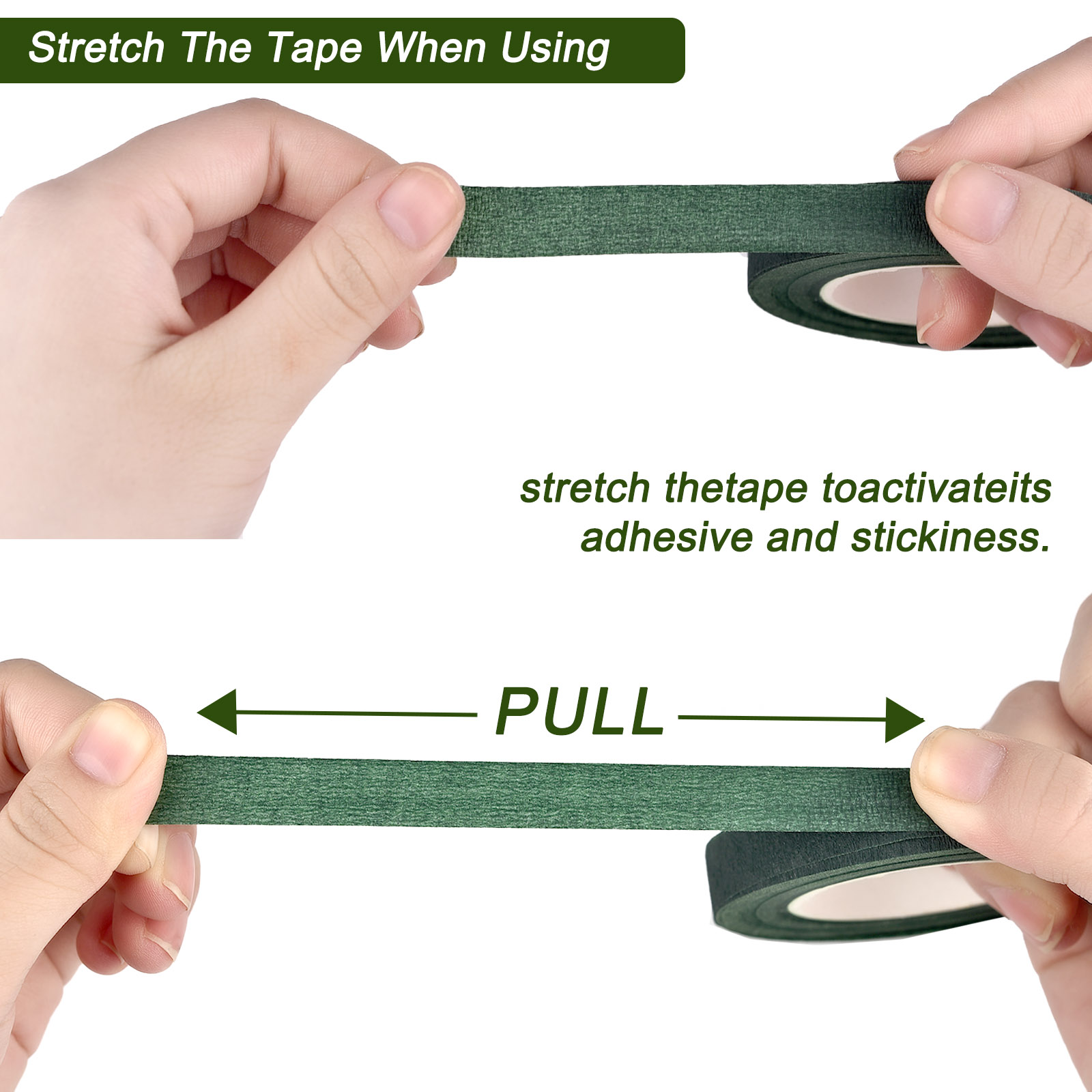 30yards Floral Stem Tape Corsa - огляд і ціна Floral Tape Green