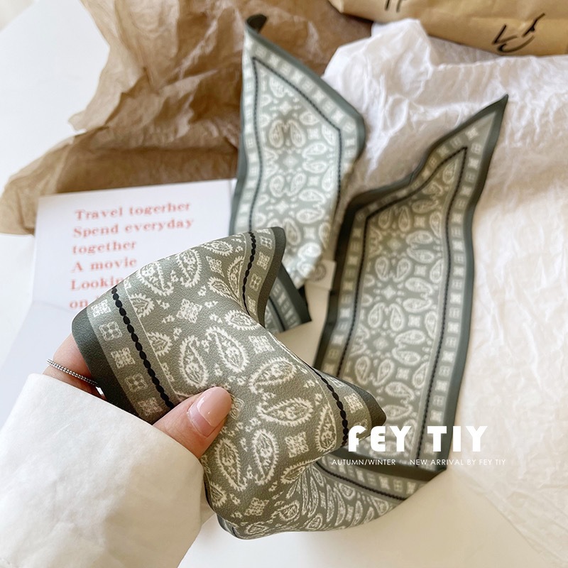 Set Series Silk Satin Scarf Wo - огляд і ціна Ribbon Wired Satin