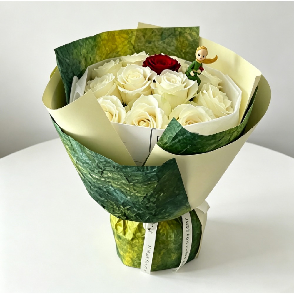 Spring Gradient Green Kraft Fl - огляд і ціна Flower Wrap Kraft