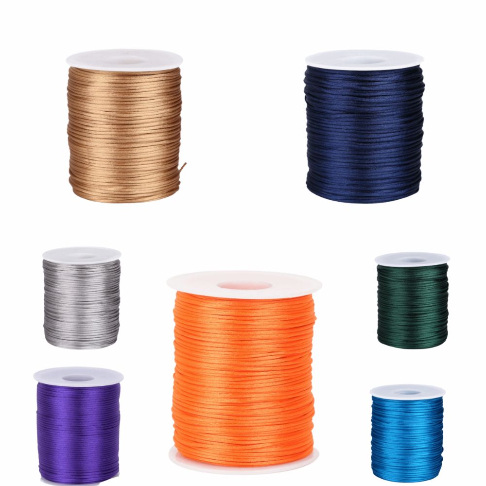 100m Braided Satin 1.5mm Satin - огляд і ціна Ribbon Wired Satin