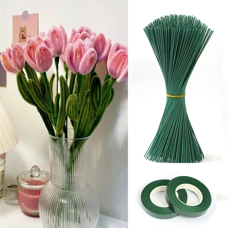 Green Flower Stem Sticks DIY F - огляд і ціна Floral Tape Green