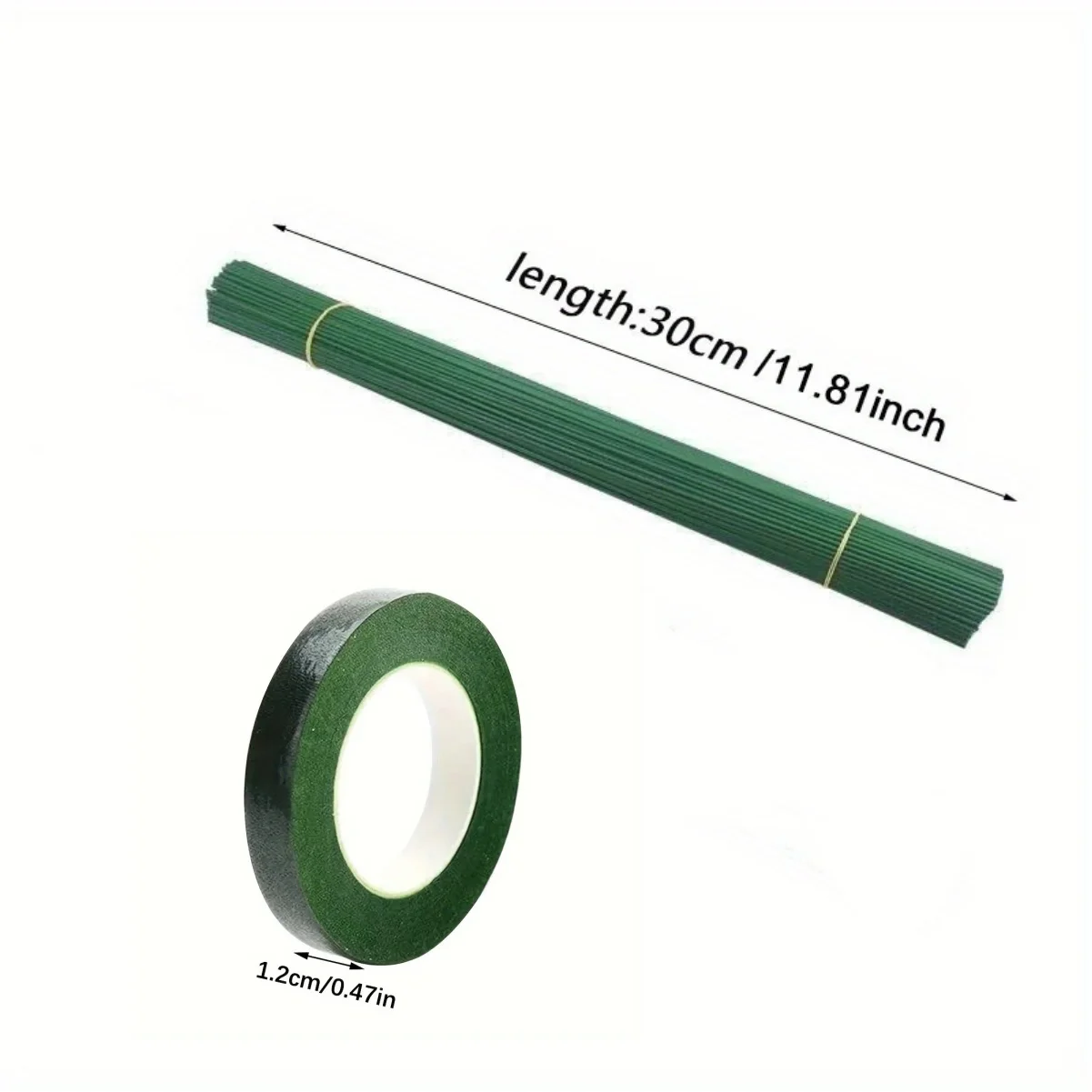 Green Flower Stem Sticks DIY F - огляд і ціна Floral Tape Green