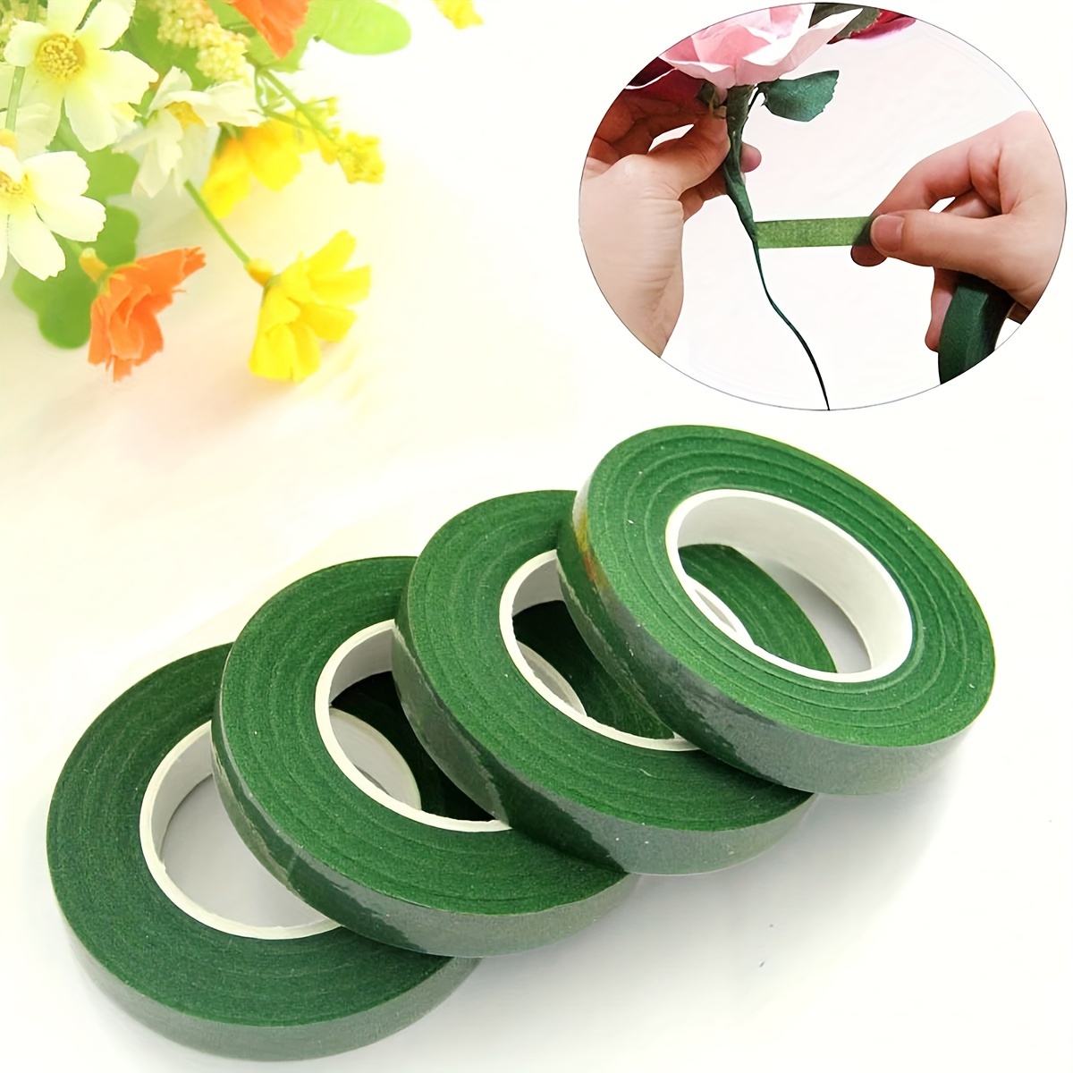 Floral green paper tape, DIY h - огляд і ціна Floral Tape Green