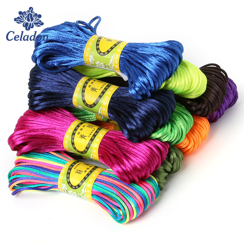 2mm 20meter Soft Satin Rattail - огляд і ціна Ribbon Wired Satin
