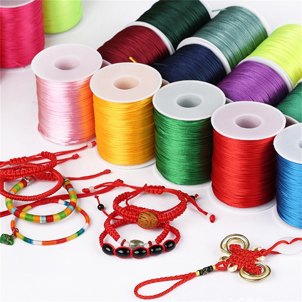 1mm Rope  50meters/roll Satin  - огляд і ціна Ribbon Wired Satin