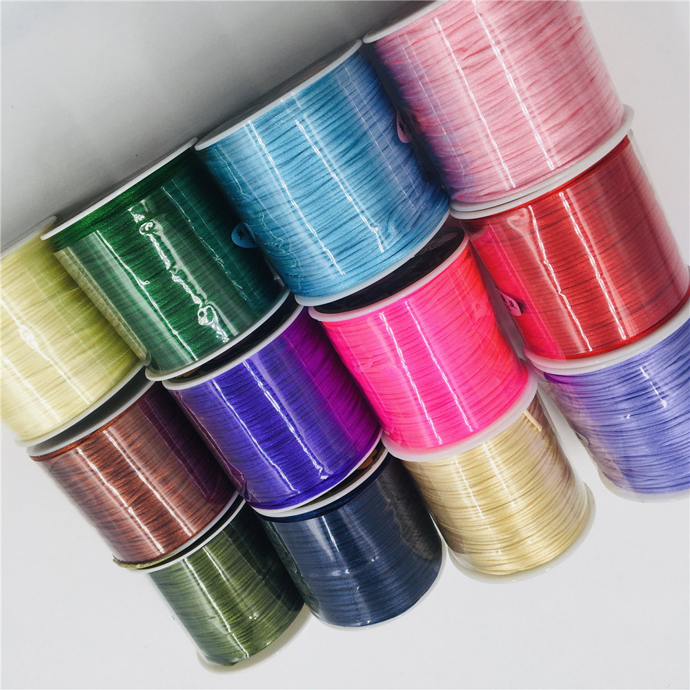 1mm Rope  50meters/roll Satin  - огляд і ціна Ribbon Wired Satin
