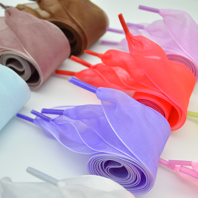 1 Pair 4cm Widen Organza Shoe  - огляд і ціна Ribbon Wired Satin
