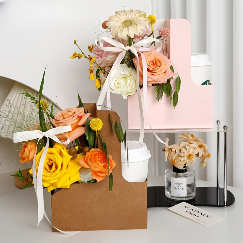 12pcs Pink Kraft Flower Gift B - огляд і ціна Flower Wrap Kraft
