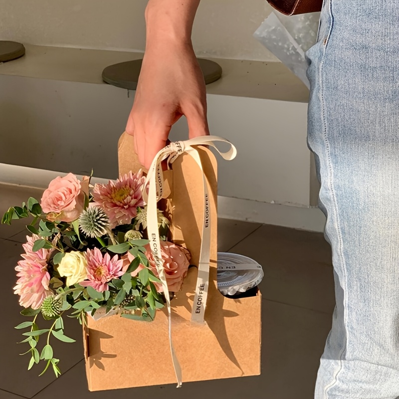 12pcs Pink Kraft Flower Gift B - огляд і ціна Flower Wrap Kraft