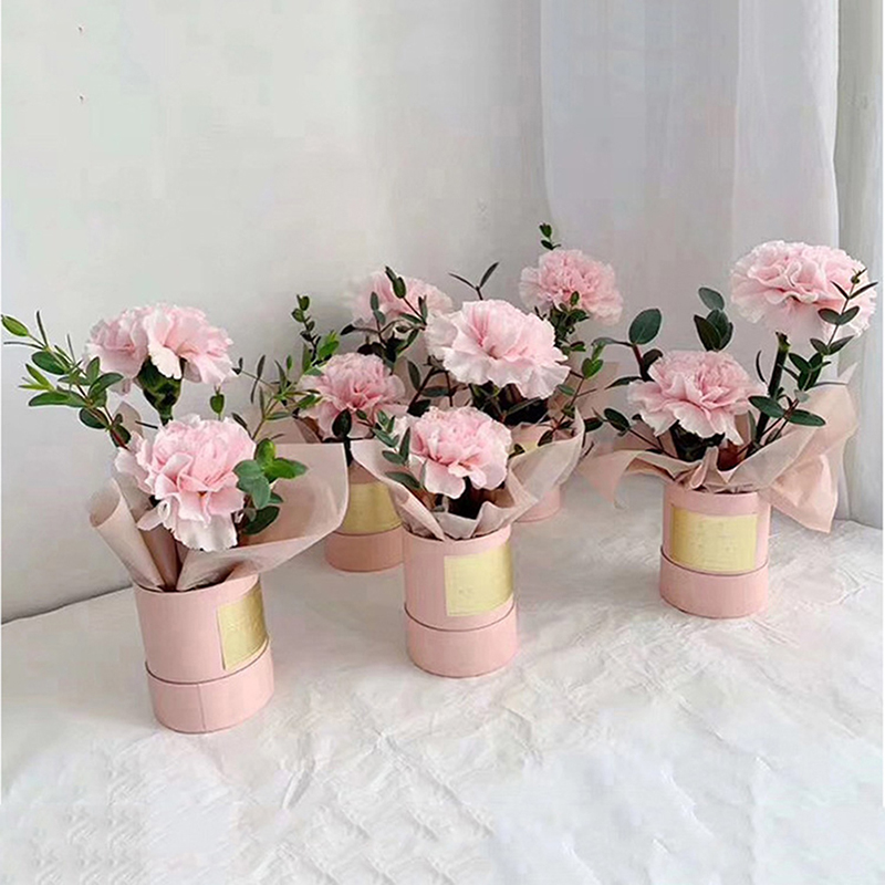 Round Flower Paper Box With Li - огляд і ціна Florist Supply Buckets