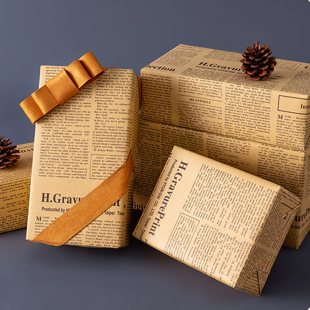 20Sheets Old Newspaper Style K - огляд і ціна Flower Wrap Kraft
