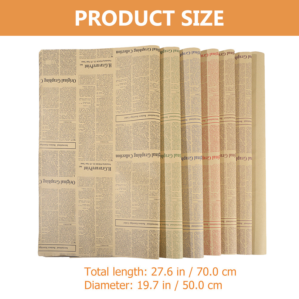 20Sheets Old Newspaper Style K - огляд і ціна Flower Wrap Kraft