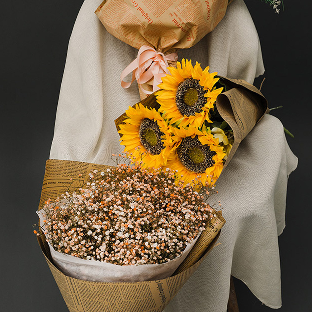 20Sheets Old Newspaper Style K - огляд і ціна Flower Wrap Kraft
