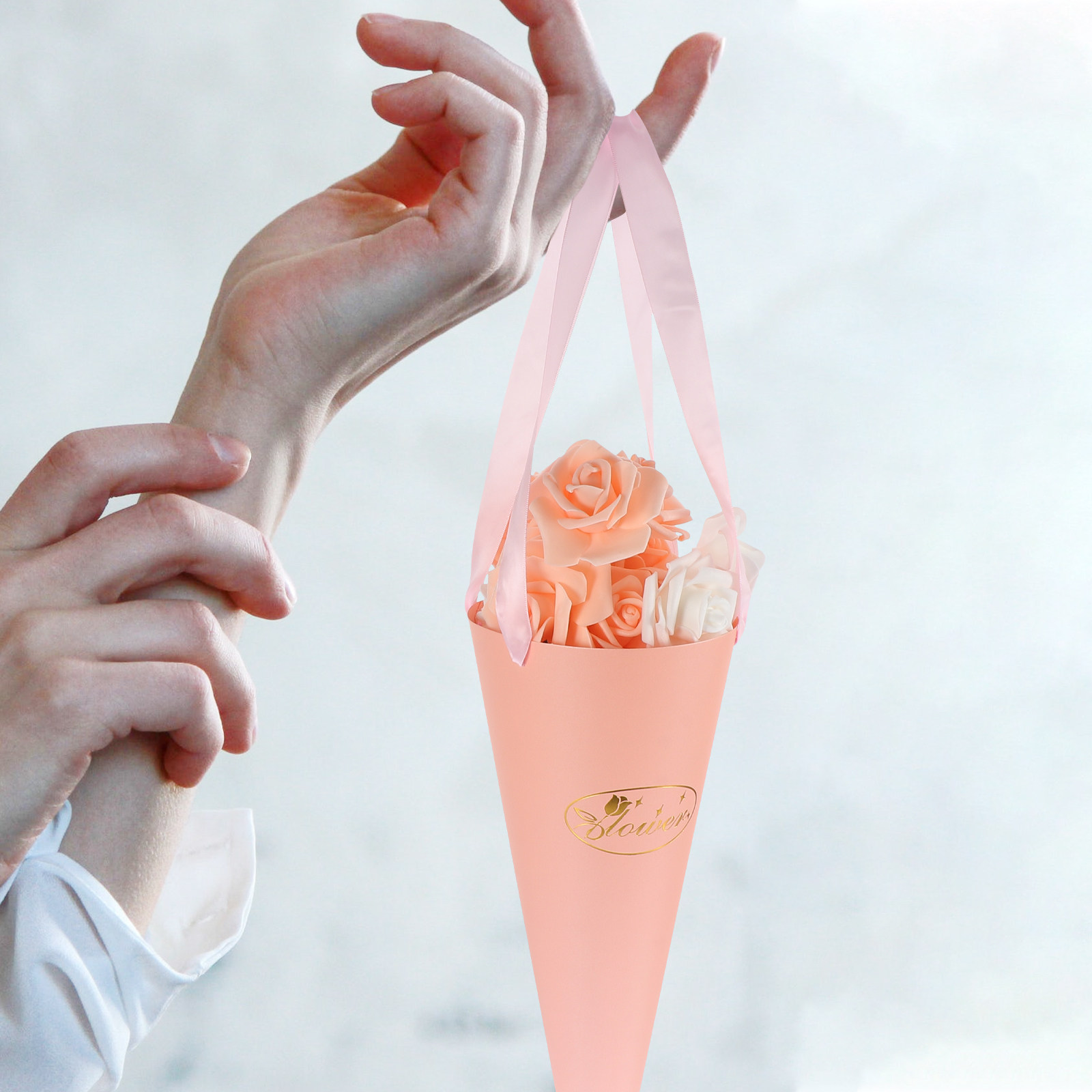 6Pcs Flower Bouquet Bags Chic  - огляд і ціна Florist Supply Buckets