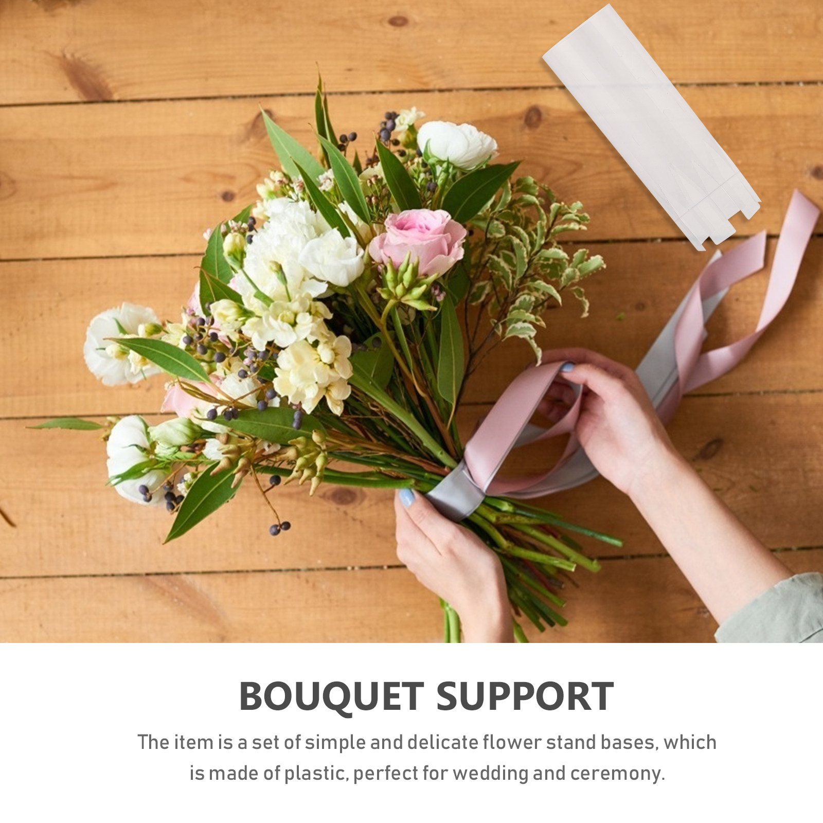 10Pcs Plastic Bouquet Base for - огляд і ціна Florist Supply Shop